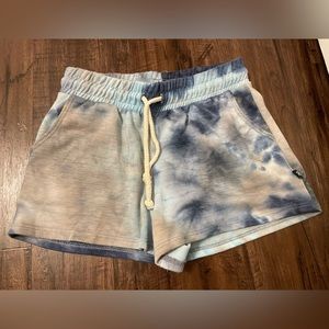 PIXIE LANE GIRLS SHORTS 9/10 EXCELLENT CONDITION TIE DYE BLUE GREY
